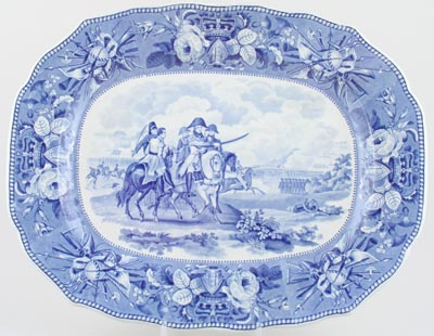 Meat Dish or Platter Battle of Waterloo c1827